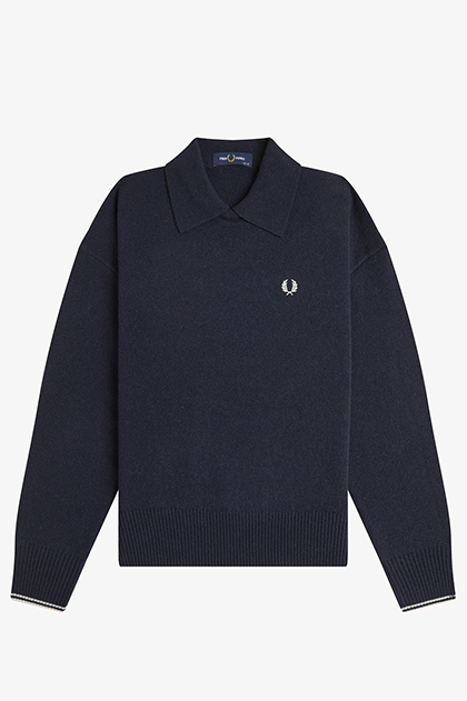 Split Cuff Collared Jumper