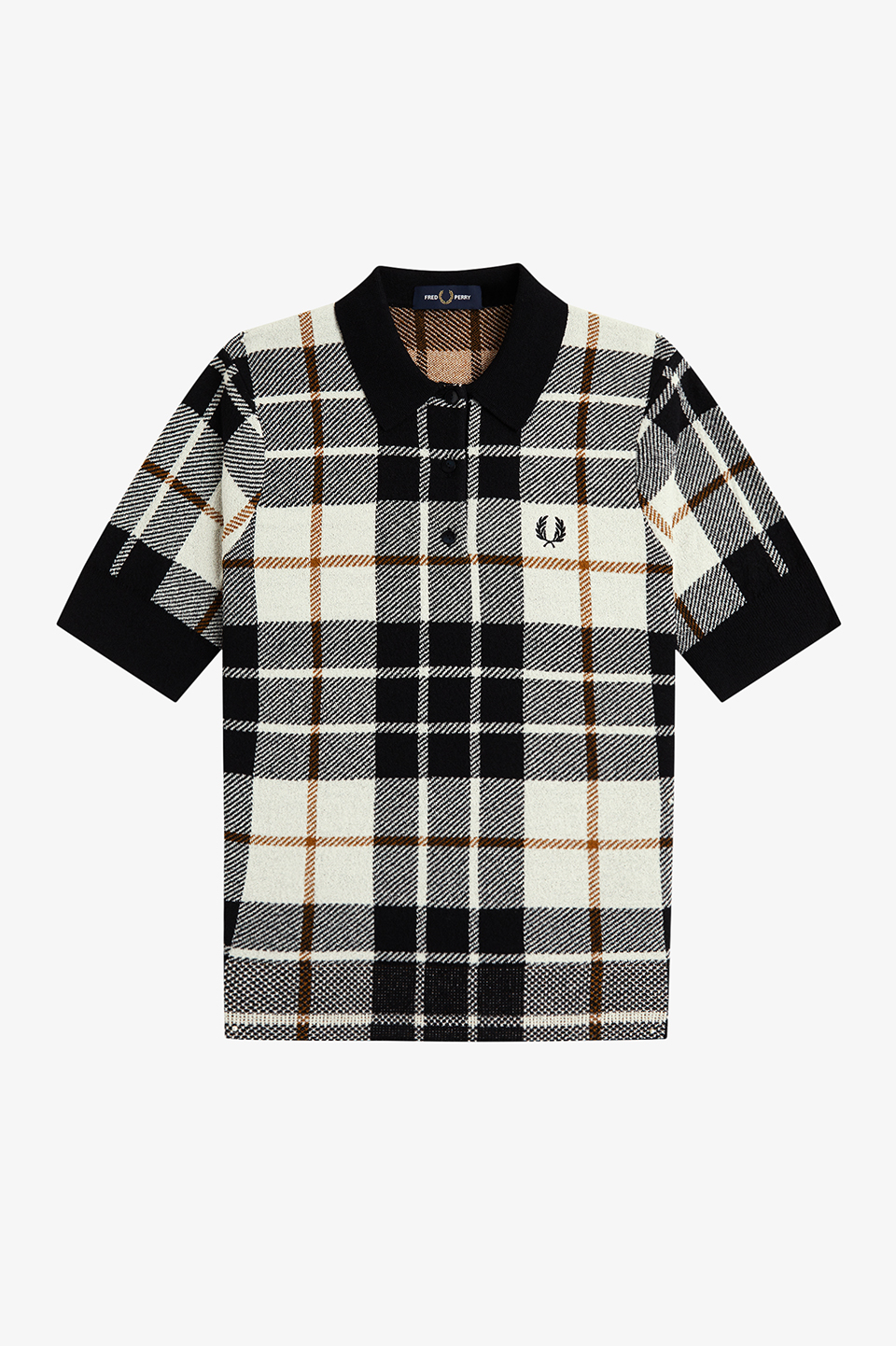 Boucle Tartan Knitted Shirt