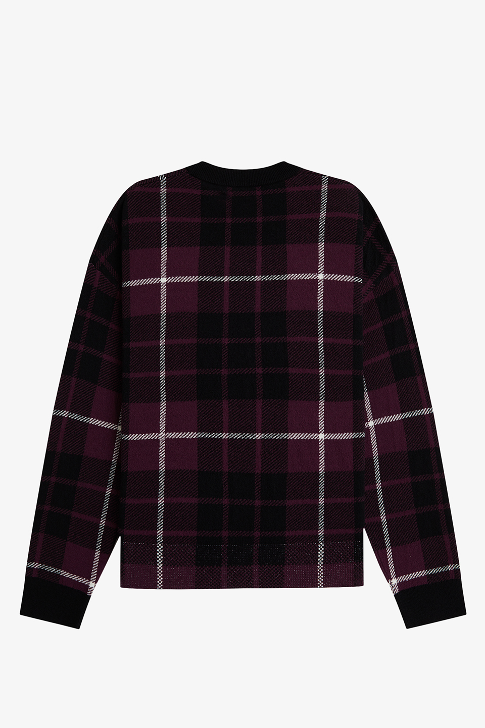 Boucle Tartan Jumper(10 37C：PLUM): | FRED PERRY JAPAN | フレッド
