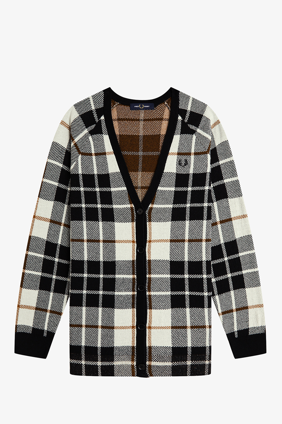 Boucle Tartan Cardigan(10 560：ECRU): | FRED PERRY JAPAN