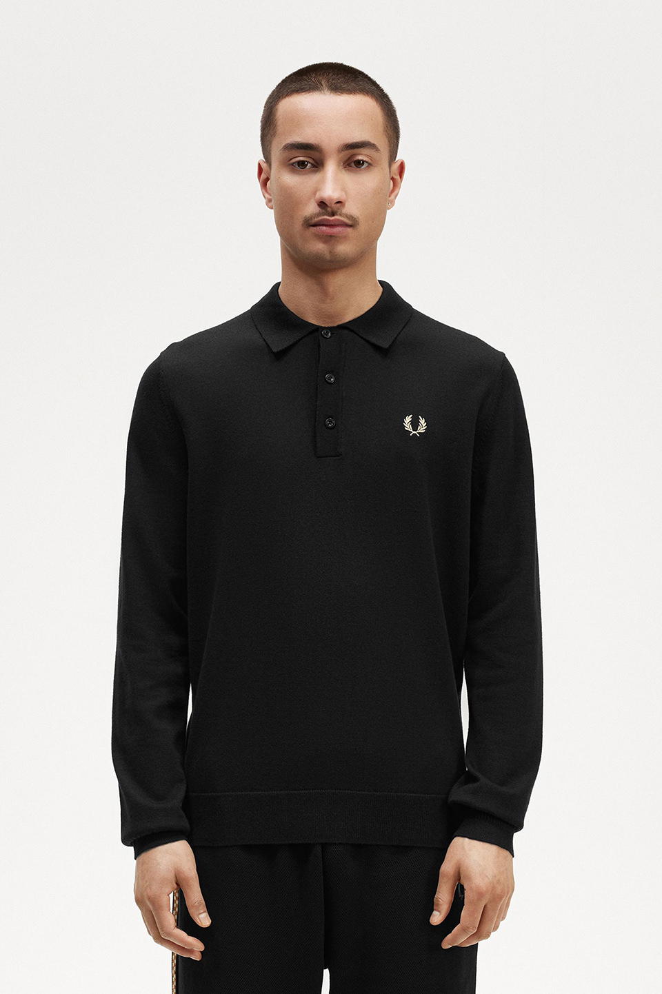 CLASSIC KNITTED SHIRT LS(S BLACK): | FRED PERRY JAPAN | フレッド 