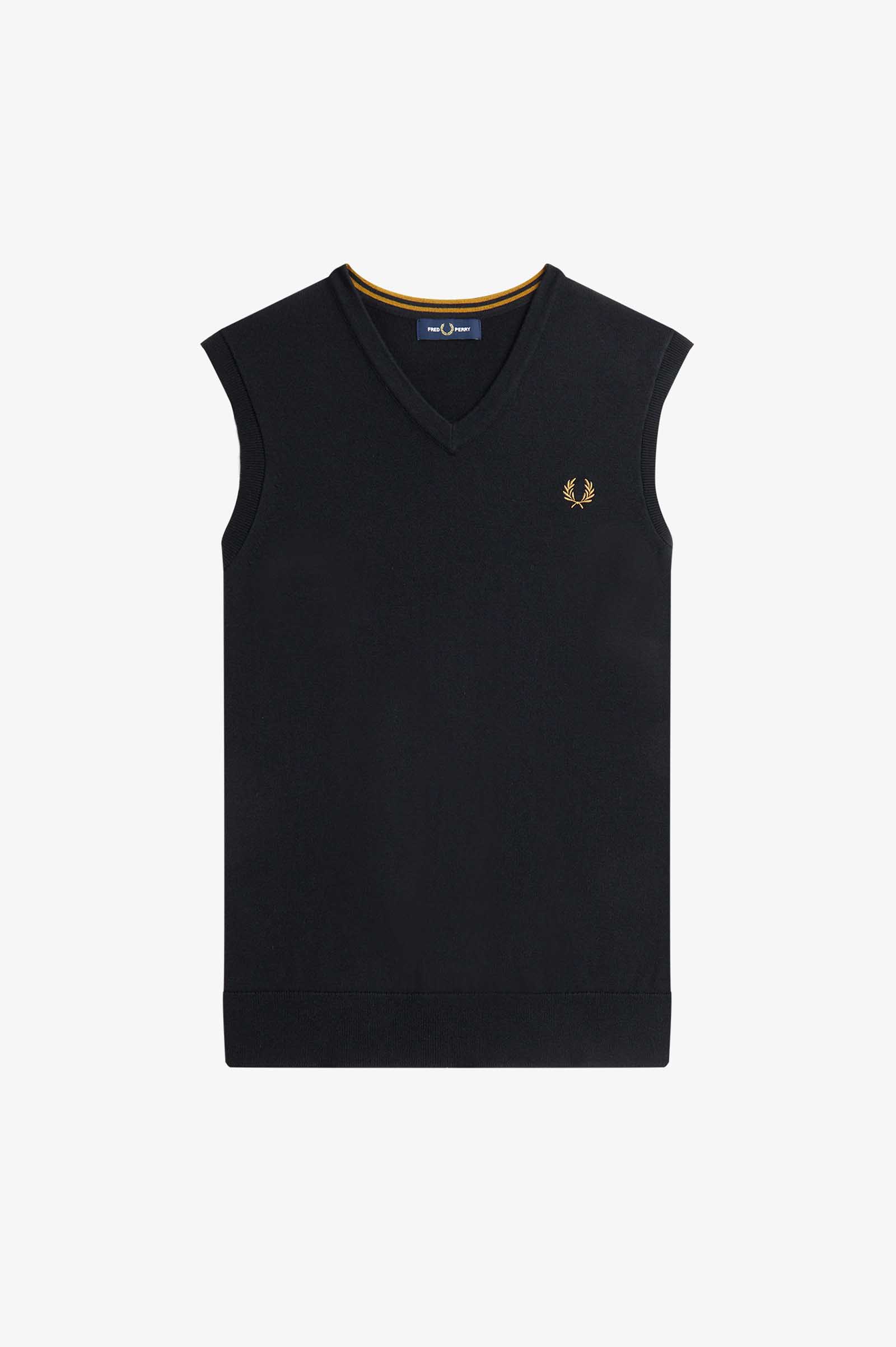 Classic V-Neck Tank(S 184：BLACK): | FRED PERRY JAPAN | フレッド 