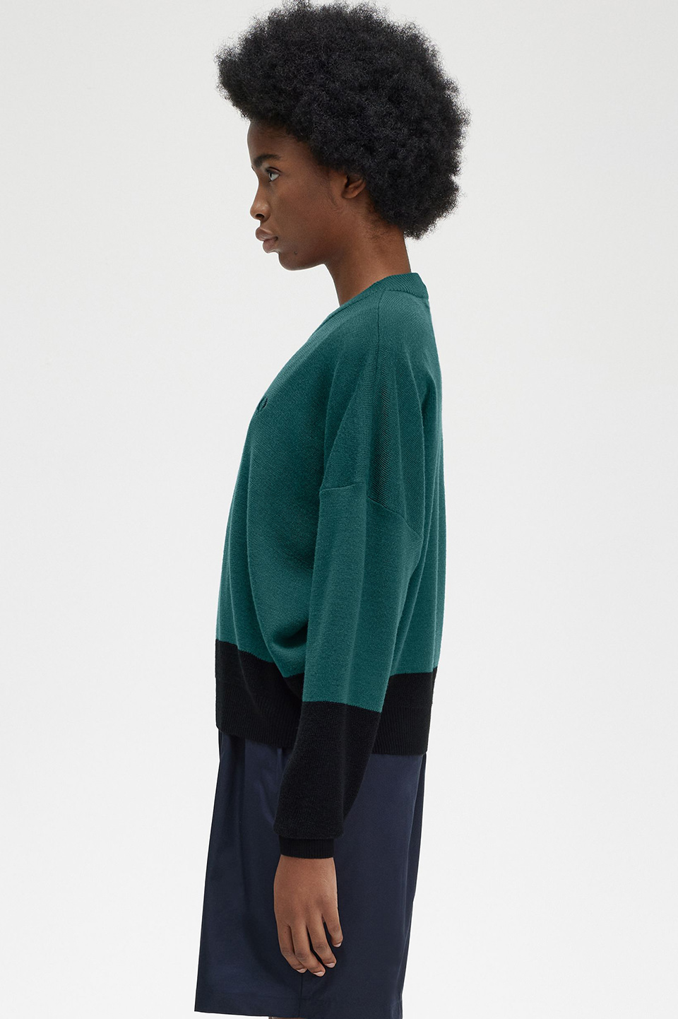 Baby blue fred perry jumper top