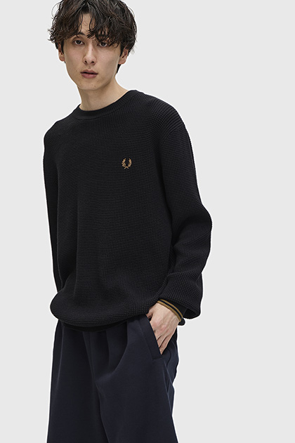 The Fred Perry Shirt - M2(36 157：BLACK / CHAMPAGNE): | FRED