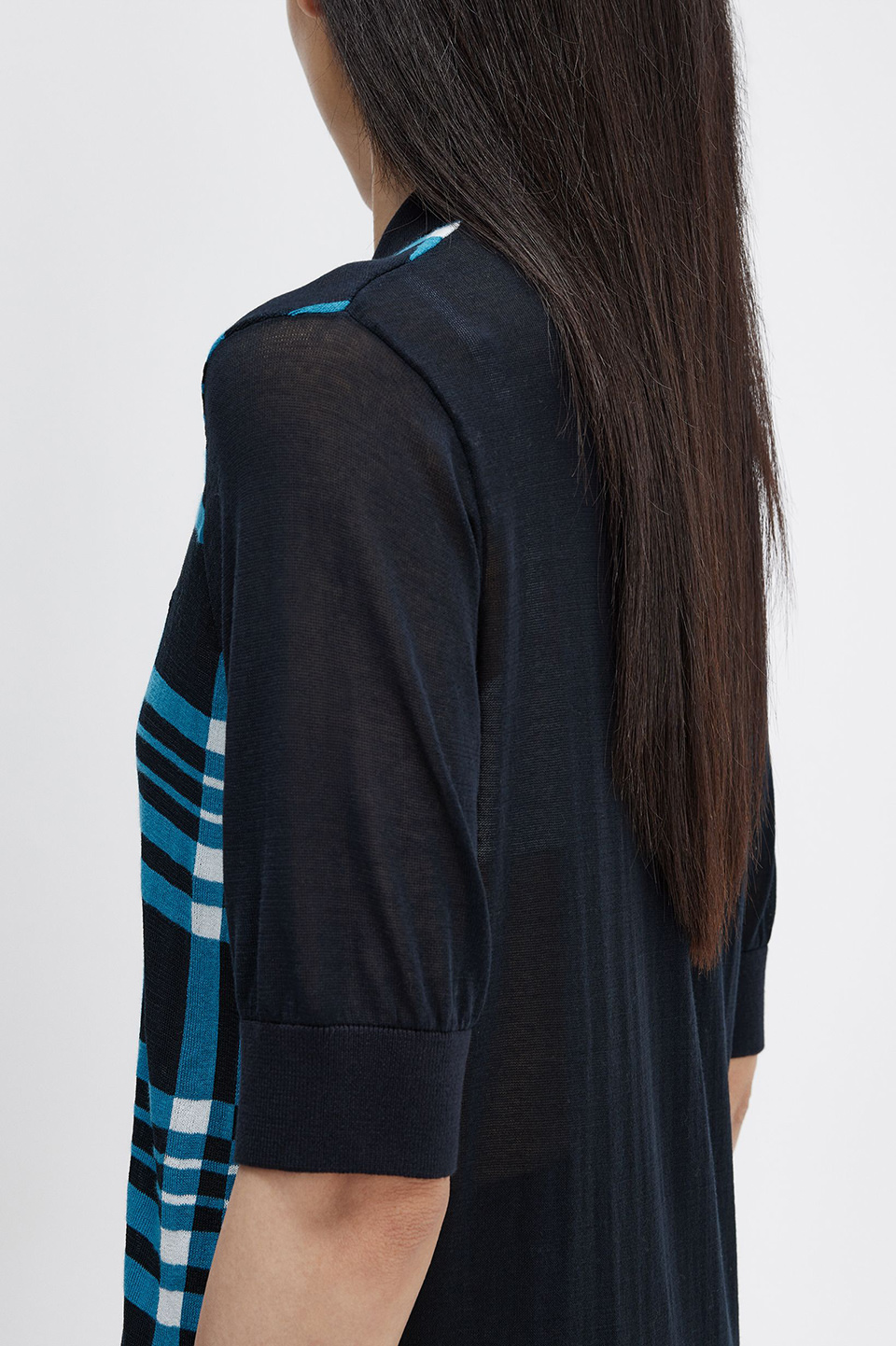 完売品　FRED PERRY フレッドペリー ニットサマー　シャツ Sheer Tartan Knitted Shirt(10 608：NAVY): | FRED PERRY JAPAN