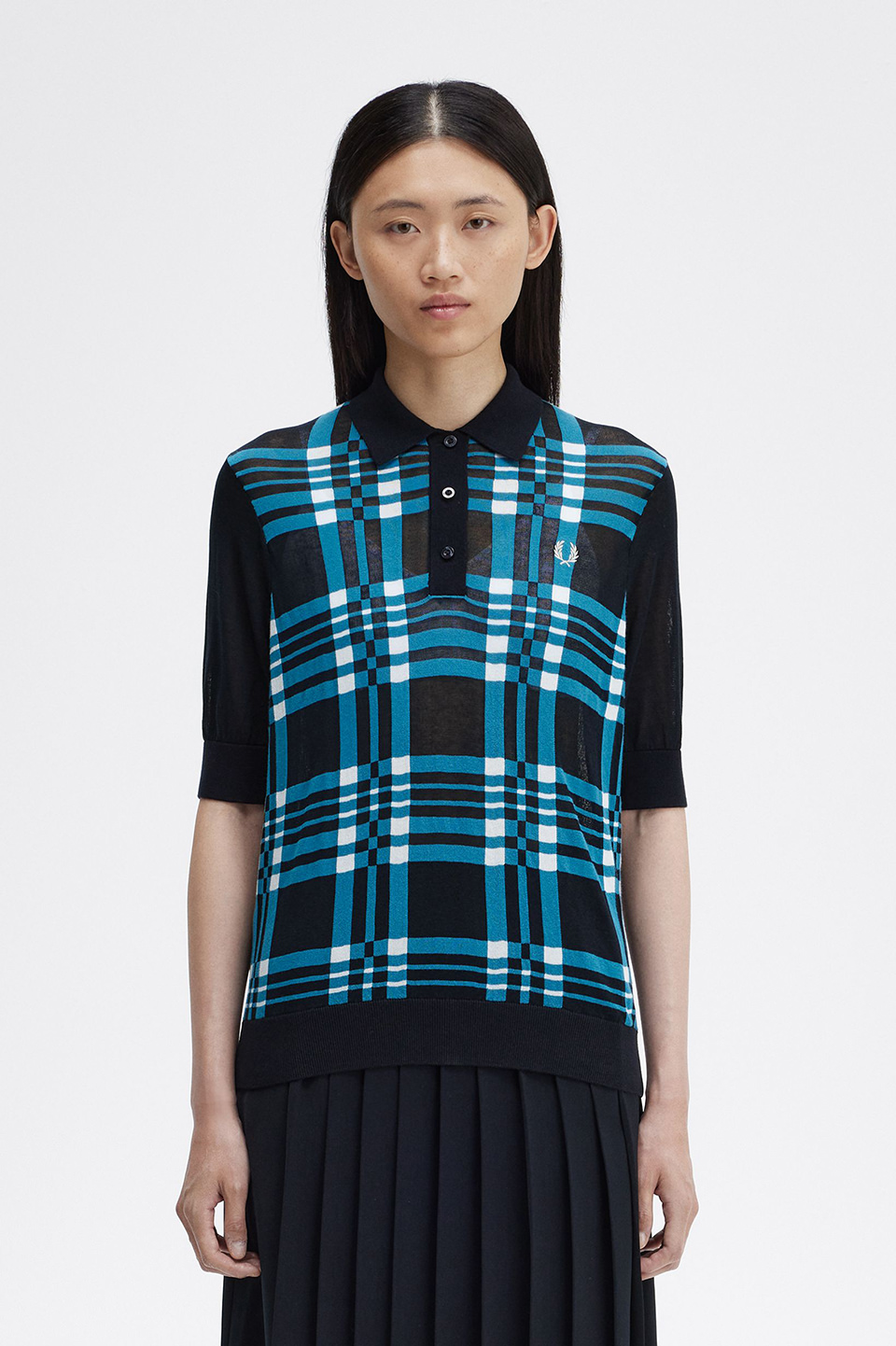 完売品　FRED PERRY フレッドペリー ニットサマー　シャツ 楽天市場】フレッドペリー ニット シャツ レディース 半袖 FRED