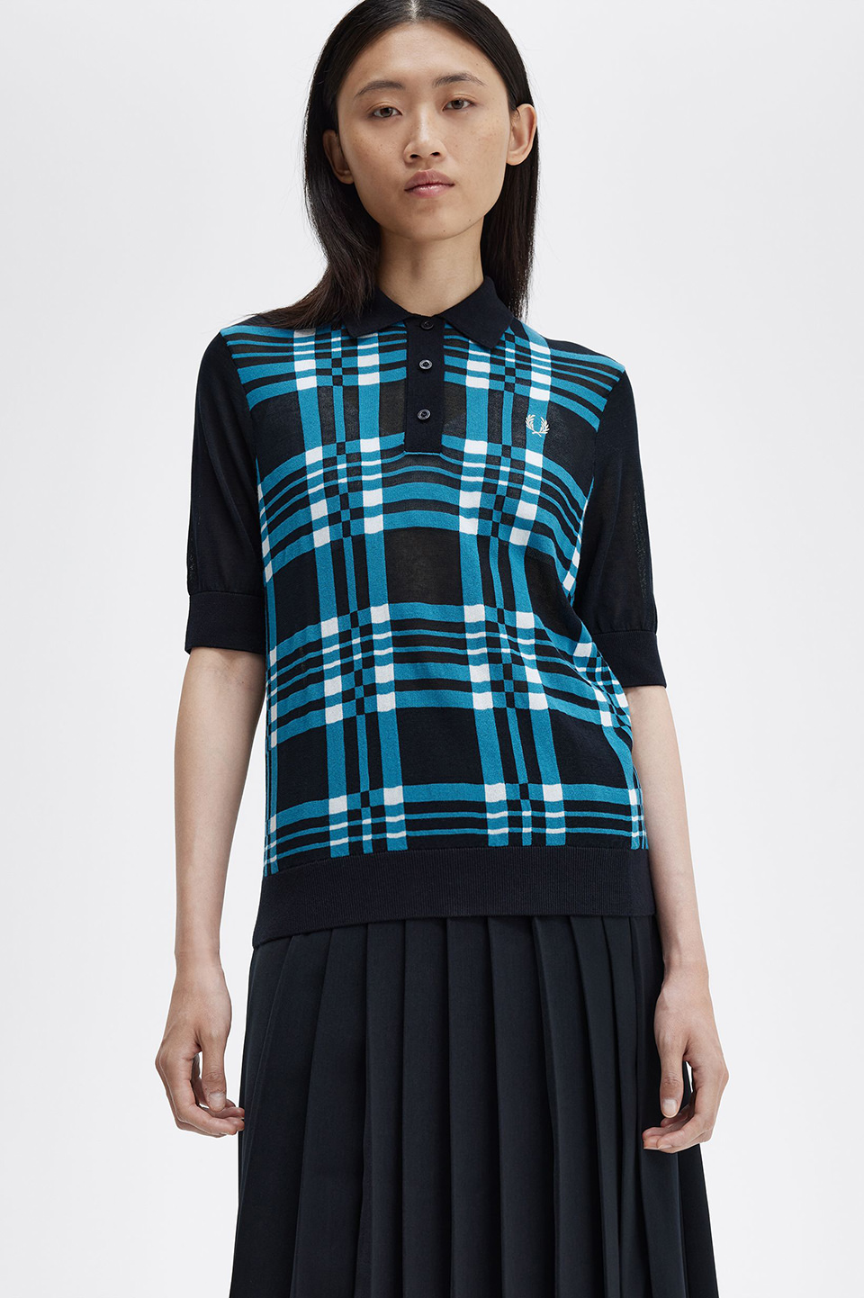 【タグ付き新品】Fred Perry フレッドペリー　タータンチェックポロシャツ FRED PERRY ギンガムチェック柄オックスフォードシャツ フレッド