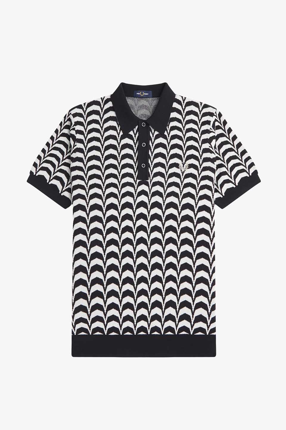 FRED PERRY フレッドペリー ジャガード ニット ポロシャツとても上品で素敵だと思います