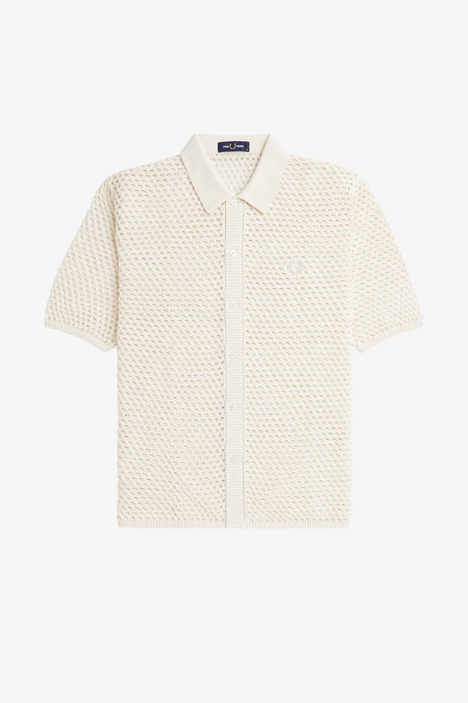 Lace Button Through Shirt(S 560：ECRU): | FRED PERRY JAPAN 