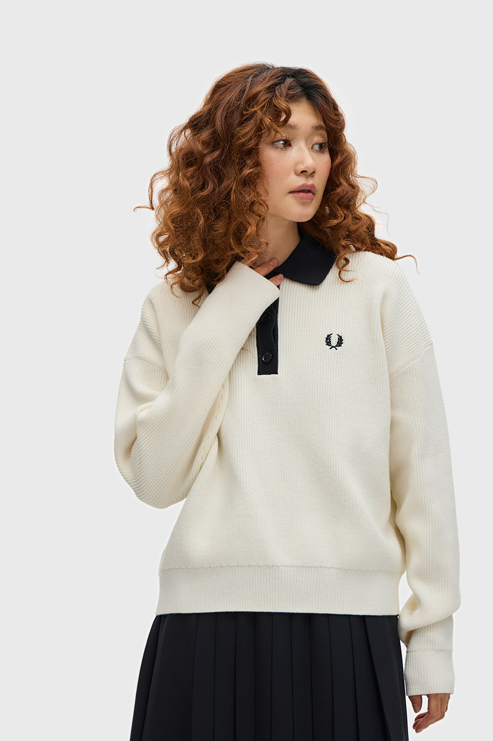 フレッドペリー Knitted Shirt フレッドペリーKnitted Shirt UK10