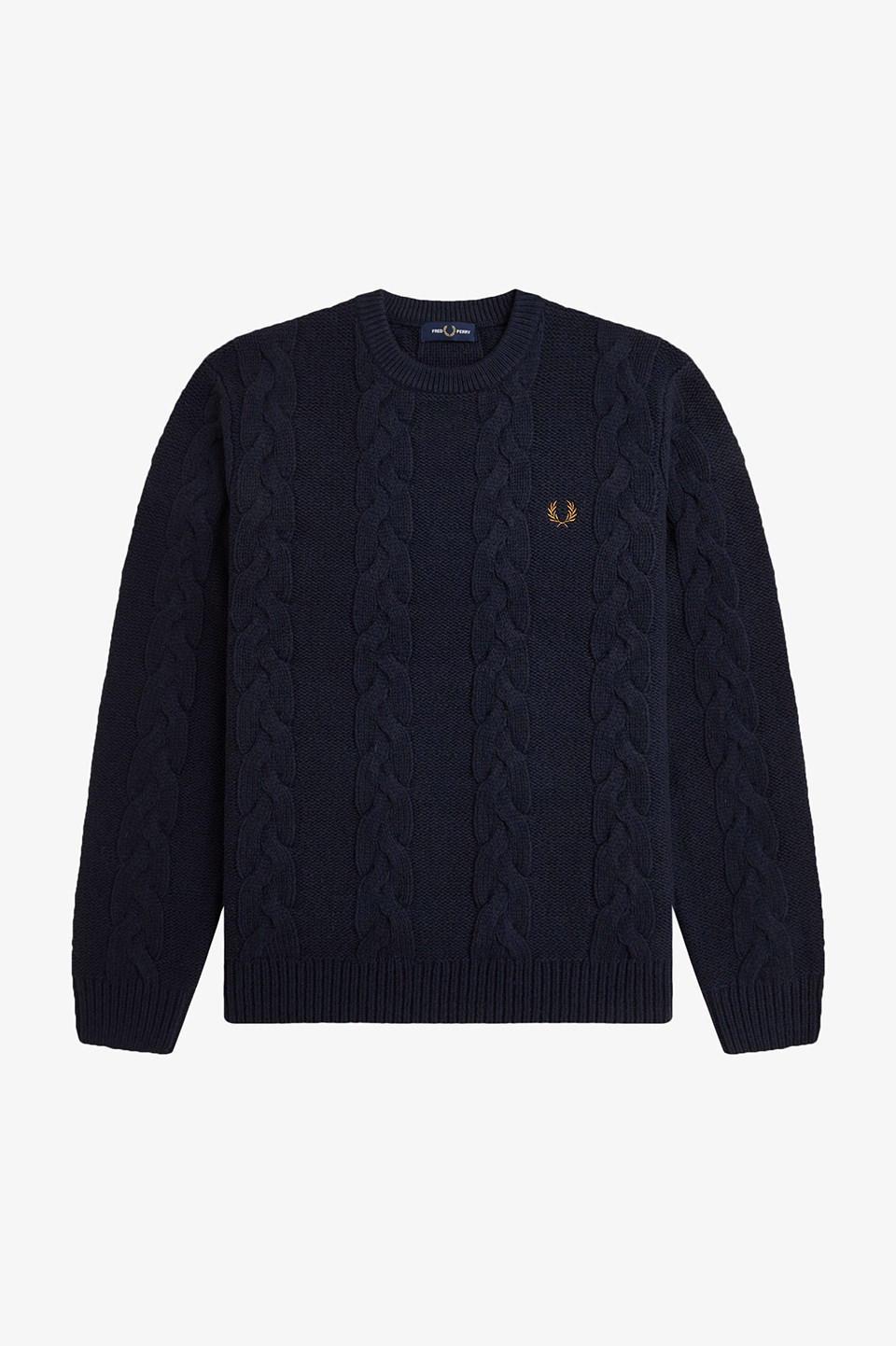 Chunky Cable Knit Jumper(S 608：NAVY): | FRED PERRY JAPAN