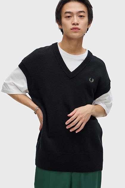 Fred Perry フレッドペリーLambswool Tank Top - ベスト