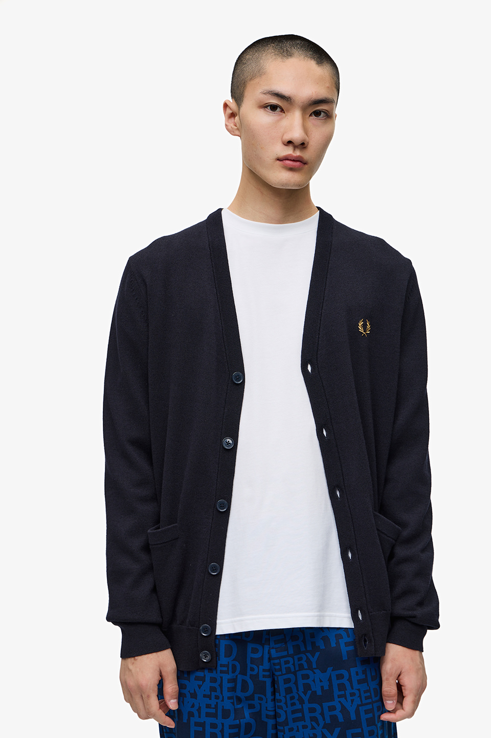 Classic Cardigan(S 795：NAVY): | FRED PERRY JAPAN | フレッドペリー ...