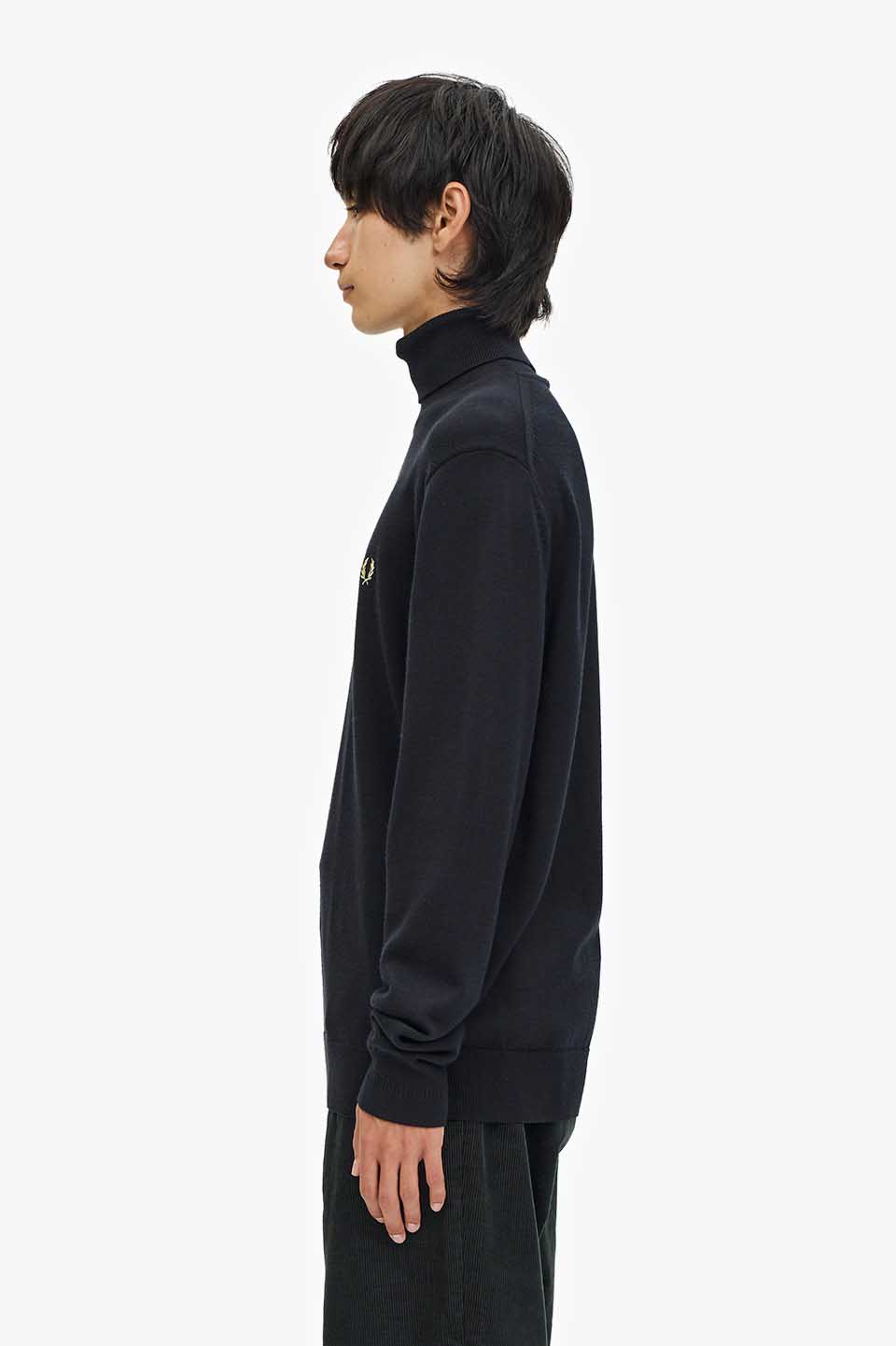 Roll Neck Jumper(S 198：BLACK): | FRED PERRY JAPAN | フレッド 