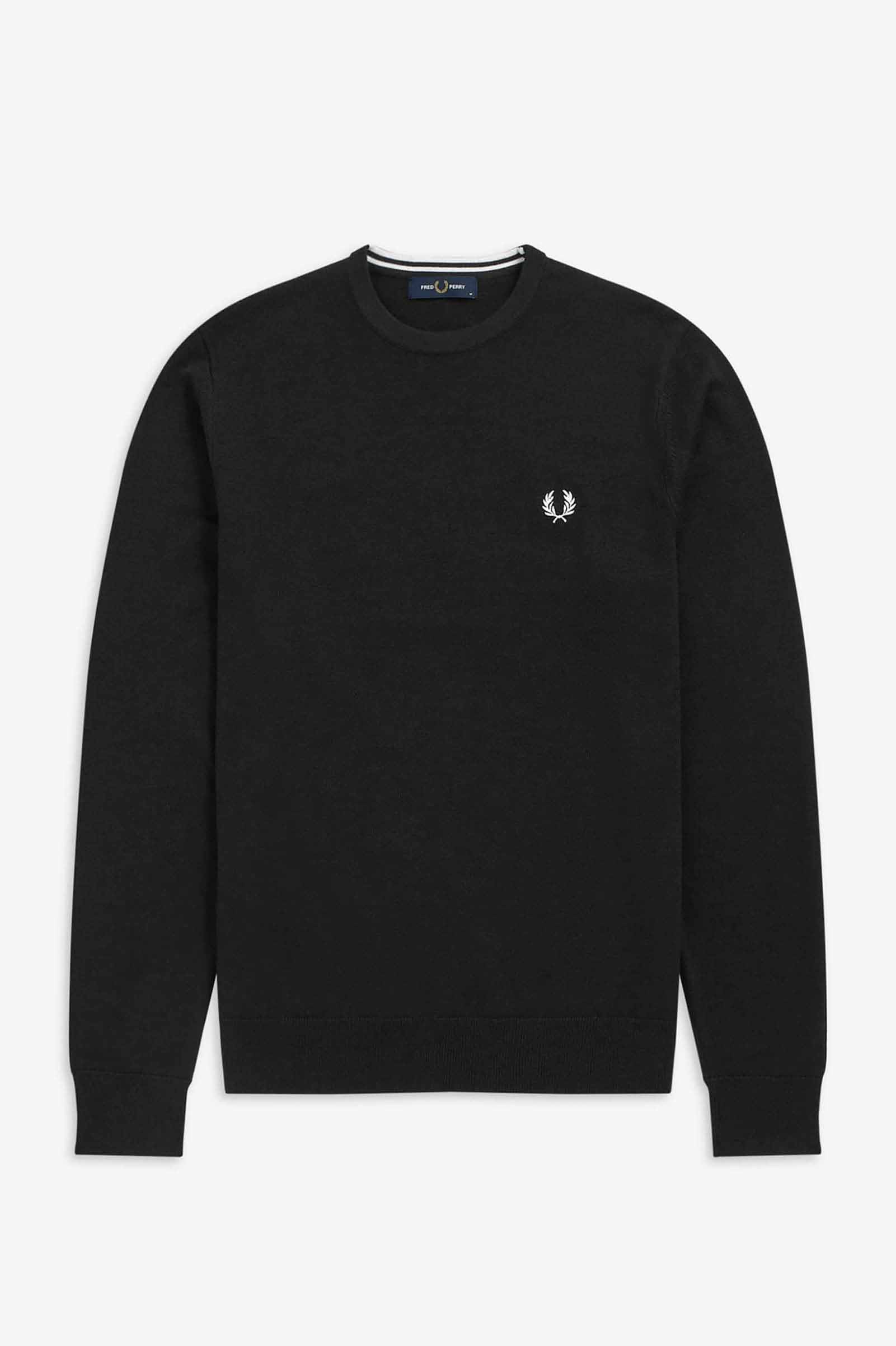 Classic Crew Neck Jumper(XS 102Z：BLACK): | FRED PERRY JAPAN