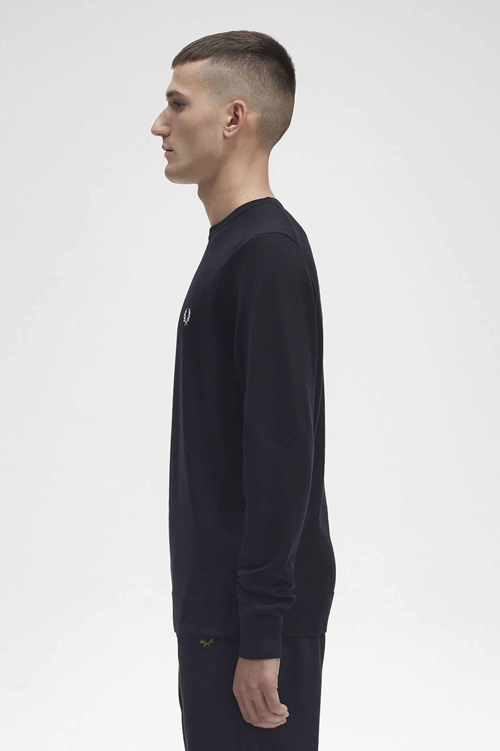 Classic Crew Neck Jumper(XS 102Z：BLACK): | FRED PERRY JAPAN