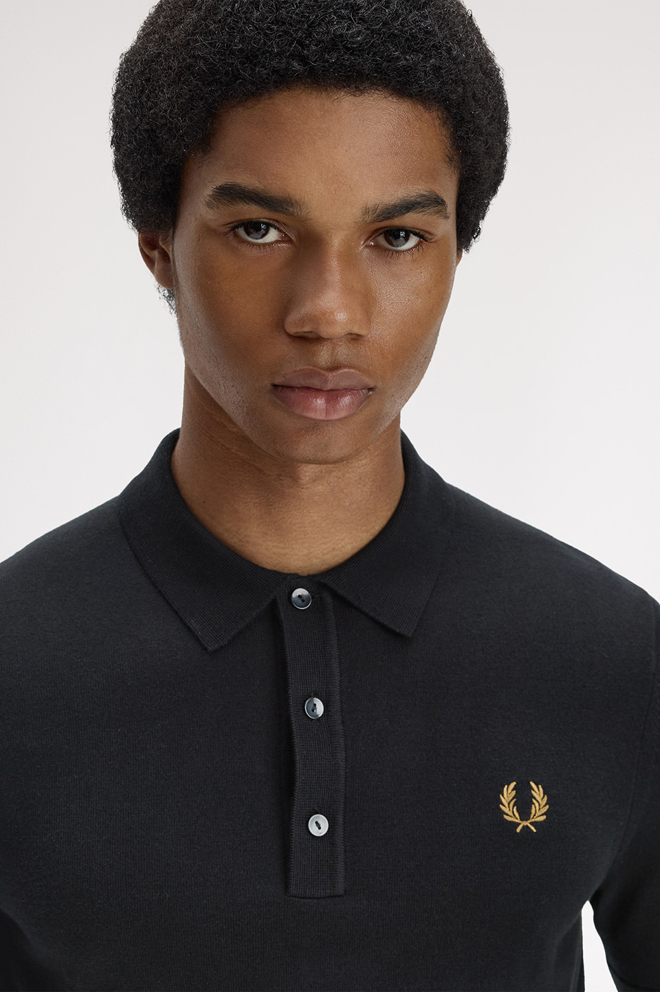 Cotton Knitted Polo Shirt(S 198：BLACK): | FRED PERRY JAPAN
