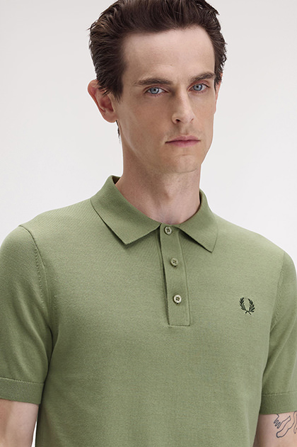 Cotton Knitted Polo Shirt