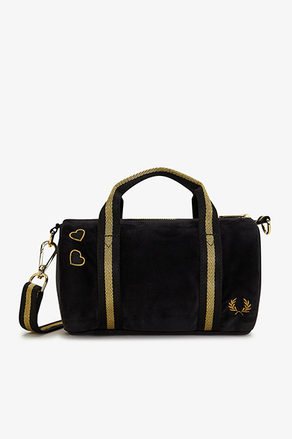 Amy Winehouse Mini Velour Barrel Bag