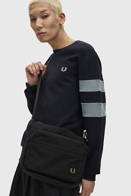 Nylon Badge Crossbody Bag