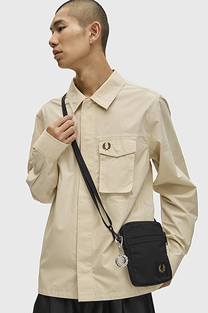 Nylon Badge Small Side Bag