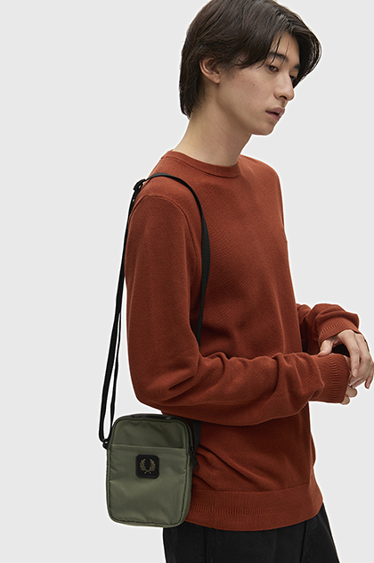 Crinkle Nylon Small Side Bag
