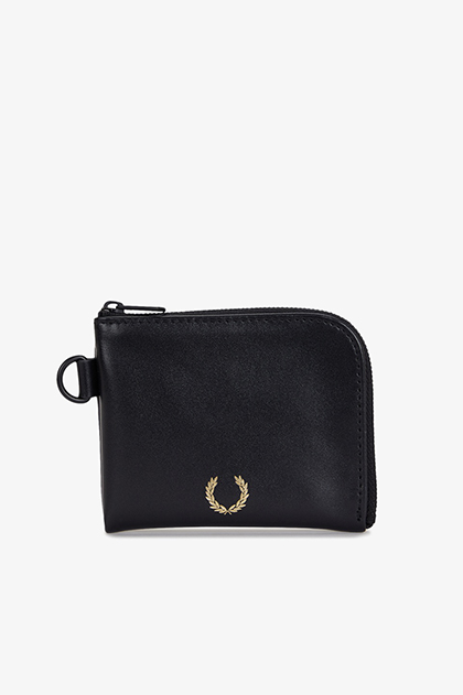 Smooth Leather Zip Around Wallet