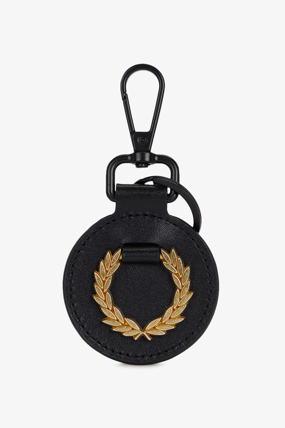 Leather Laurel Keyring(1SZ 102：BLACK): | FRED PERRY JAPAN