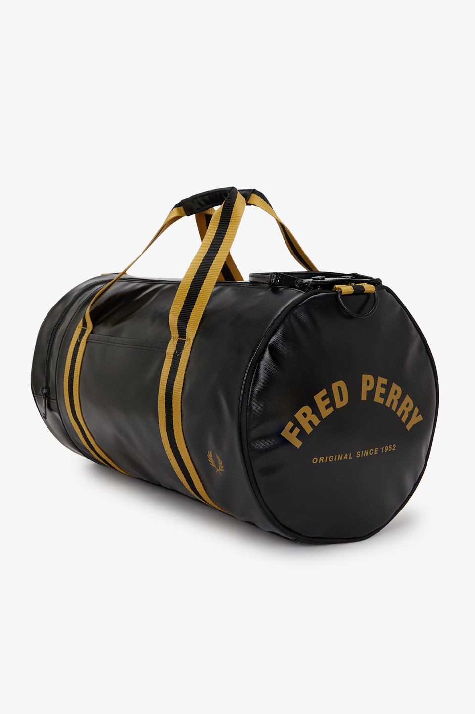 Tipped Classic Barrel Bag(1SZ 774：BLACK / GOLD): | FRED PERRY