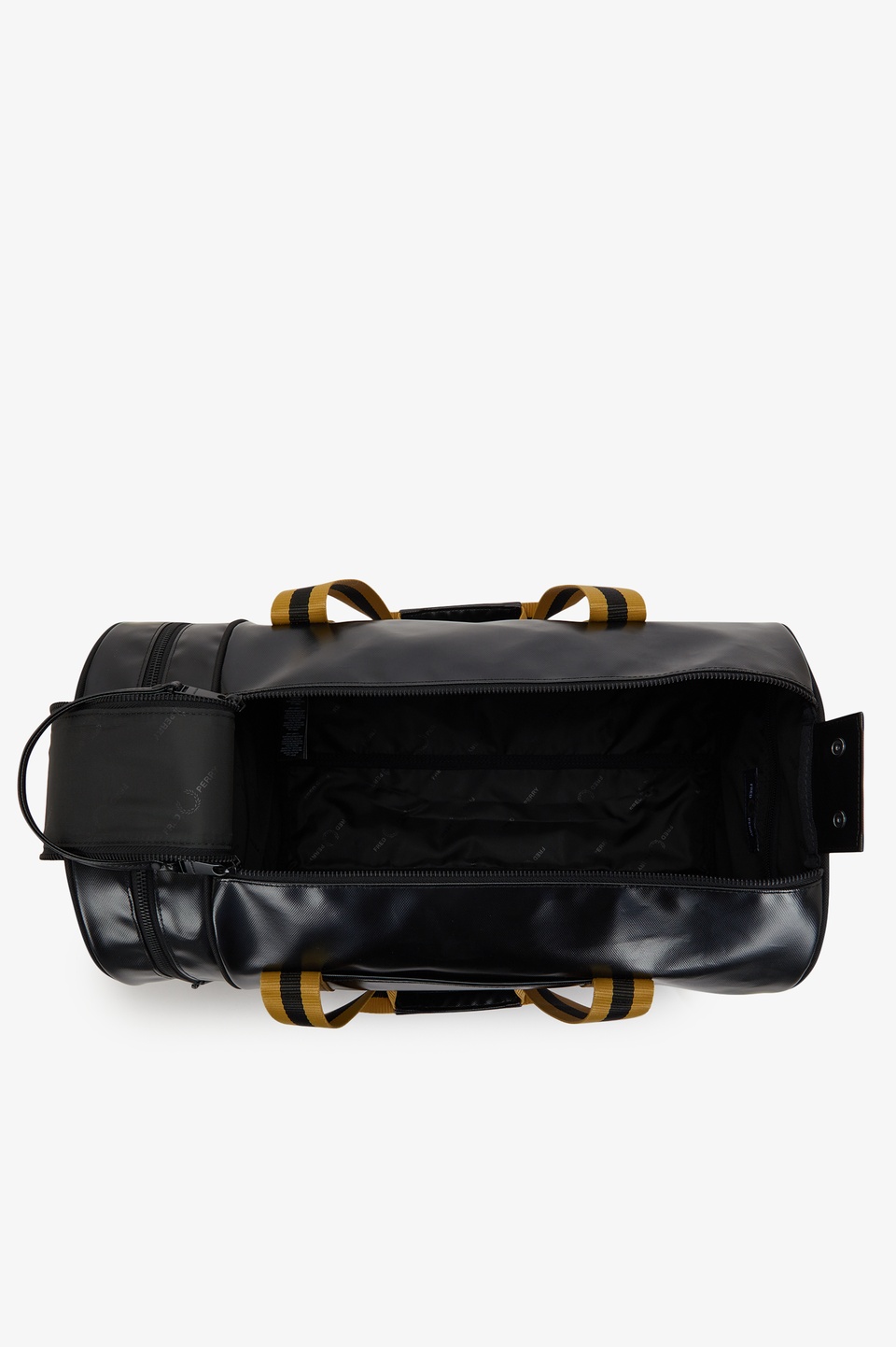 Tipped Classic Barrel Bag(1SZ 774：BLACK / GOLD): | FRED PERRY