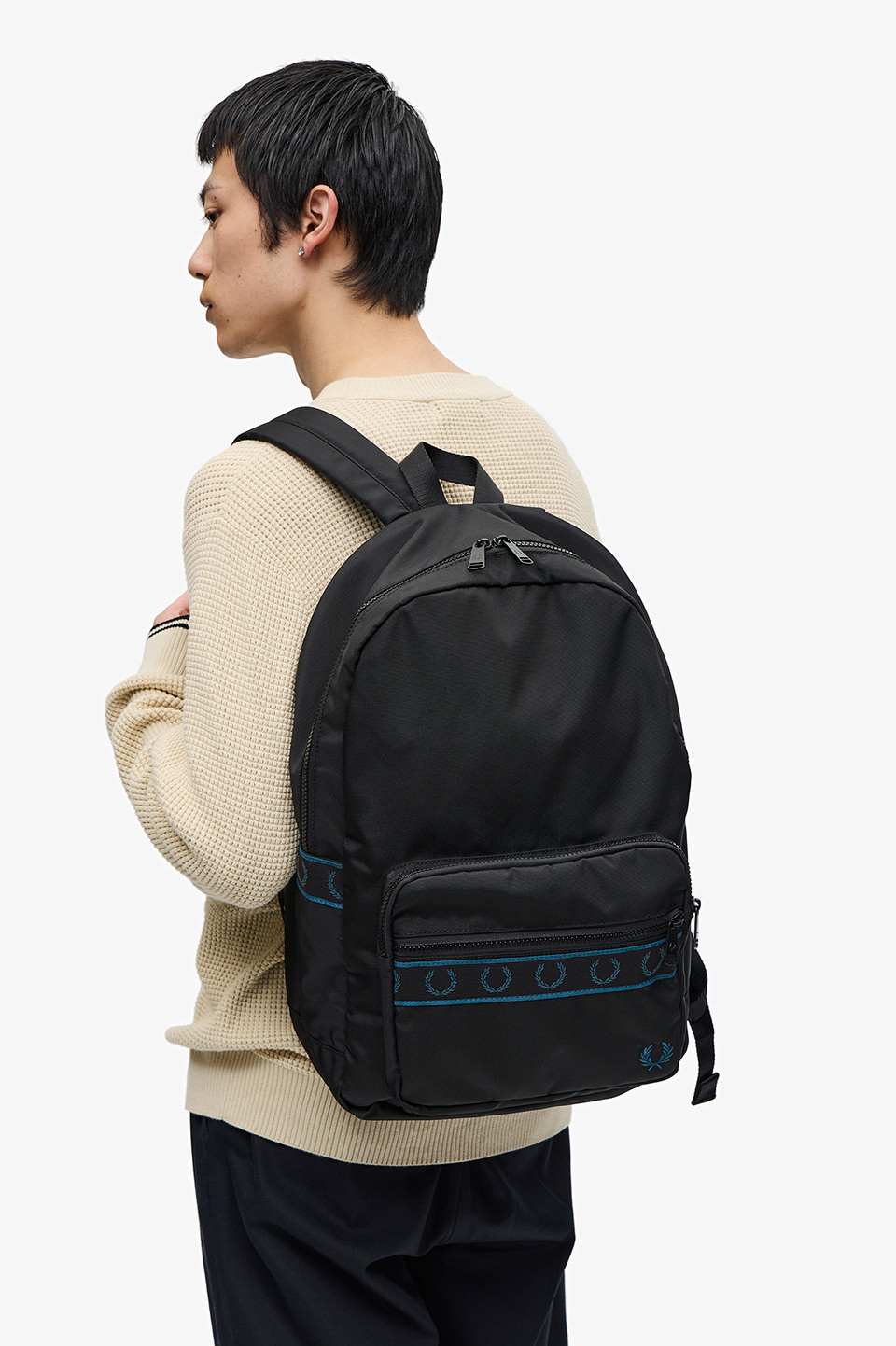 Contrast Tape Backpack(1SZ 102：BLACK): | FRED PERRY JAPAN ...