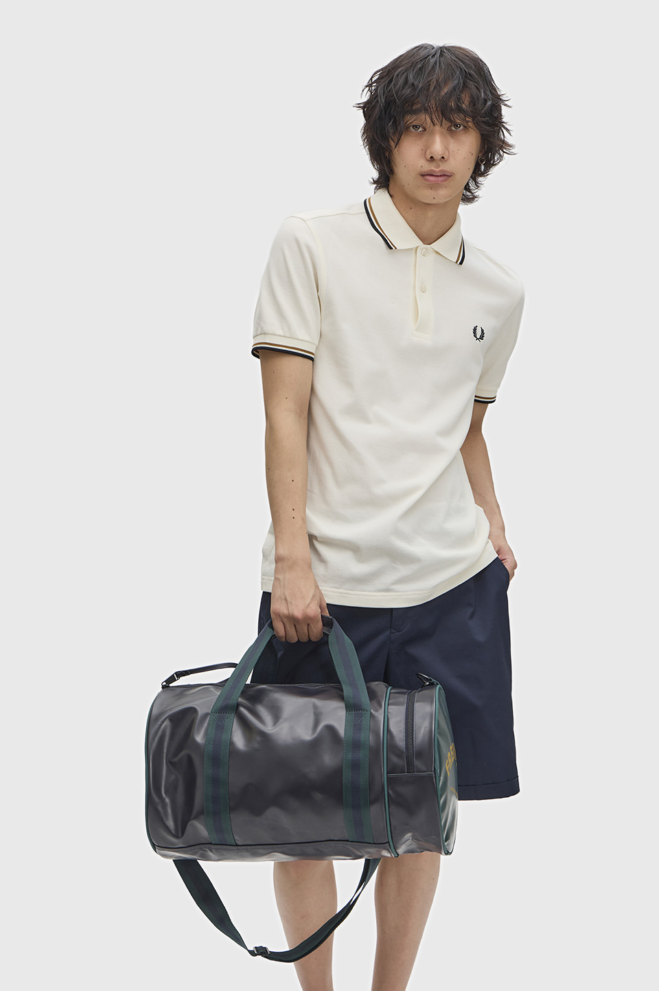 Classic Barrel Bag 83A:NAVY / GRASSROOTS 1SZ