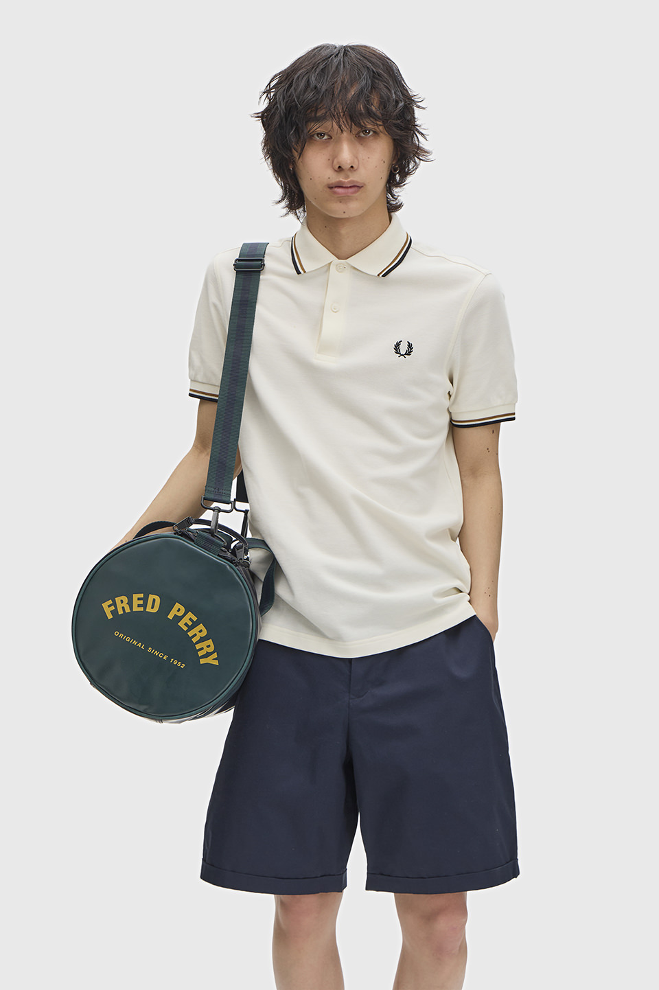 Classic Barrel Bag 83A:NAVY / GRASSROOTS 1SZ