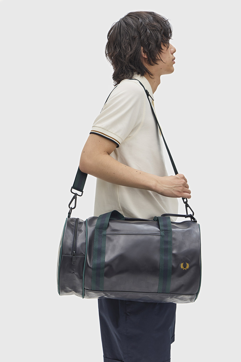 Classic Barrel Bag 83A:NAVY / GRASSROOTS 1SZ