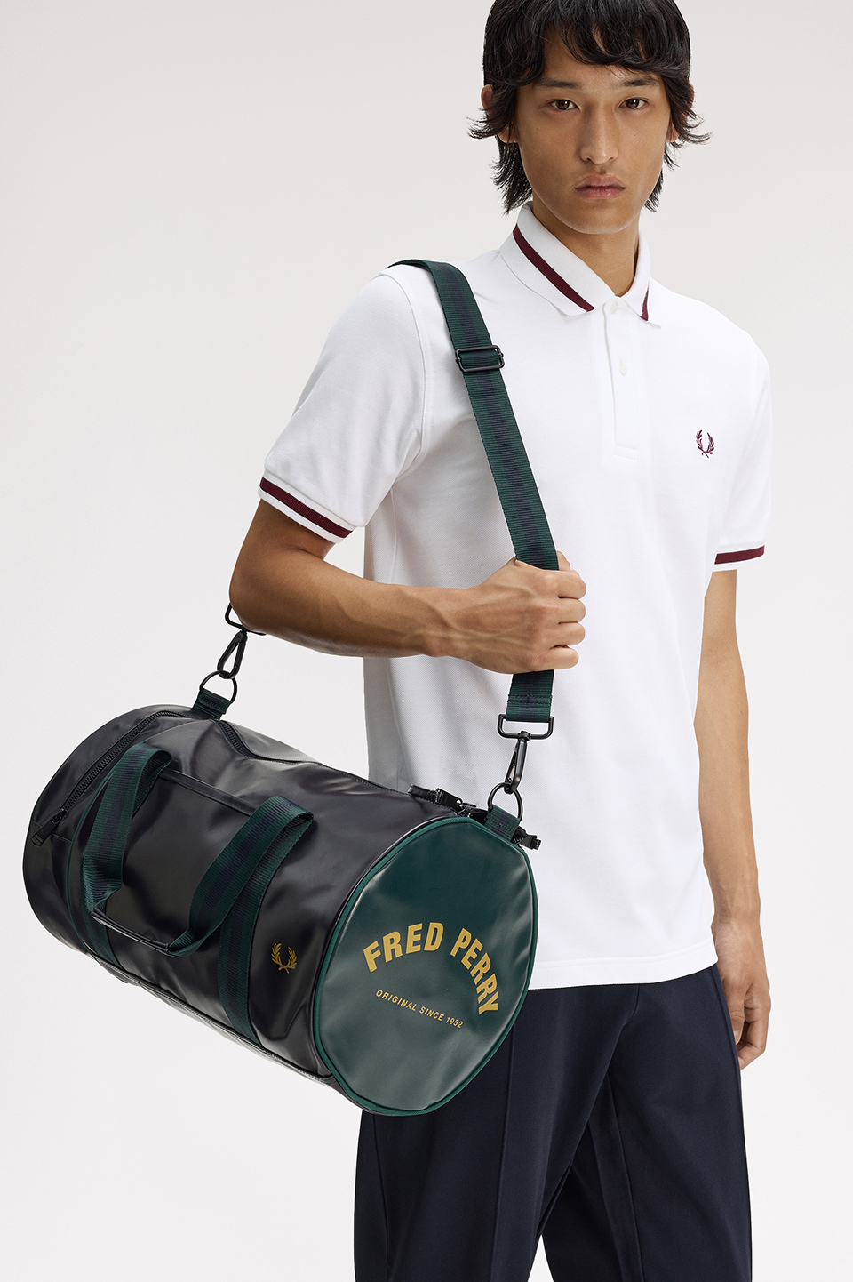Classic Barrel Bag 83A:NAVY / GRASSROOTS 1SZ