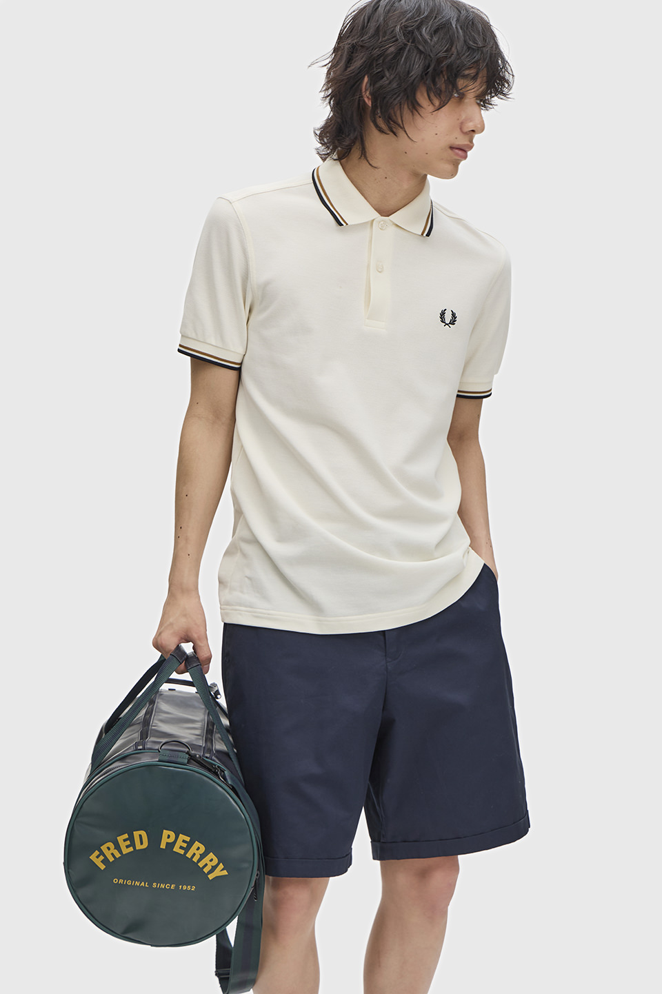 Classic Barrel Bag 83A:NAVY / GRASSROOTS 1SZ