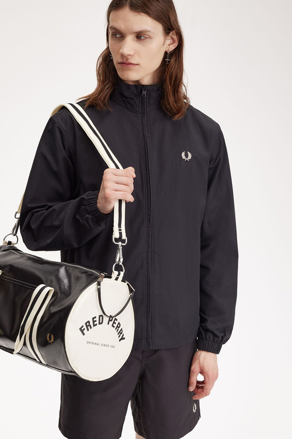 Classic Barrel Bag(1SZ D57：BLACK / ECRU): | FRED PERRY