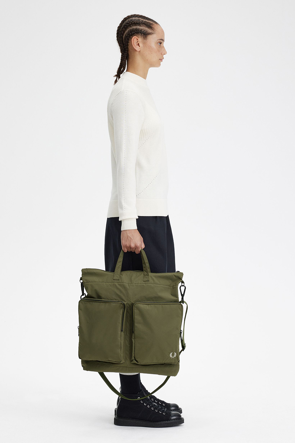 Nylon helmet top bag