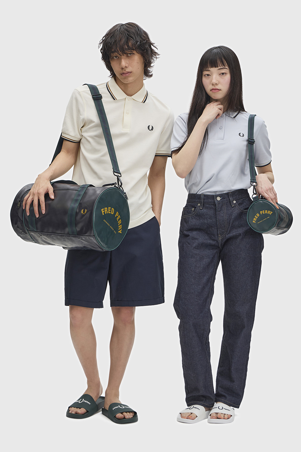 Classic Mini Barrel Bag 83A:NAVY / GRASSROOTS 1SZ