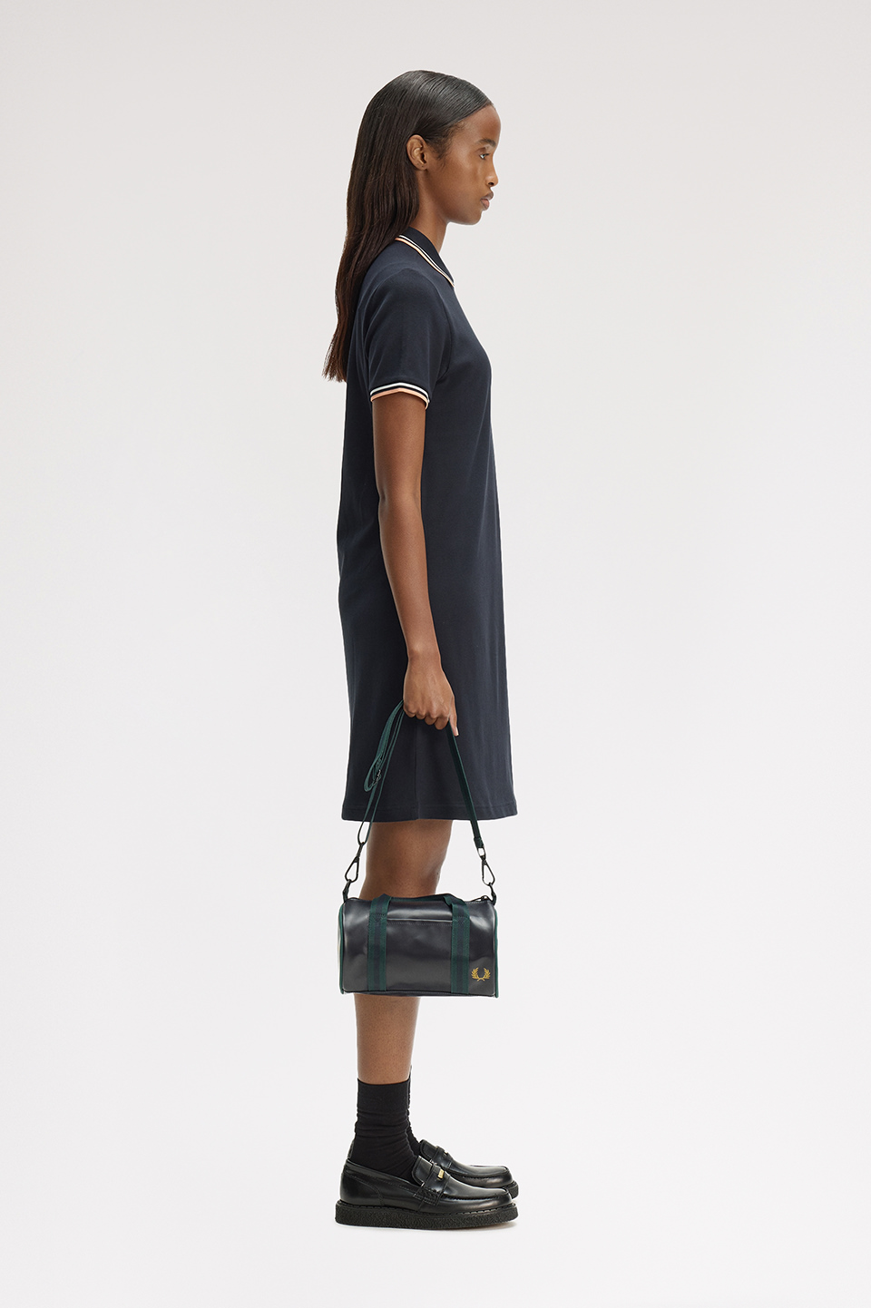 Classic Mini Barrel Bag 83A:NAVY / GRASSROOTS 1SZ