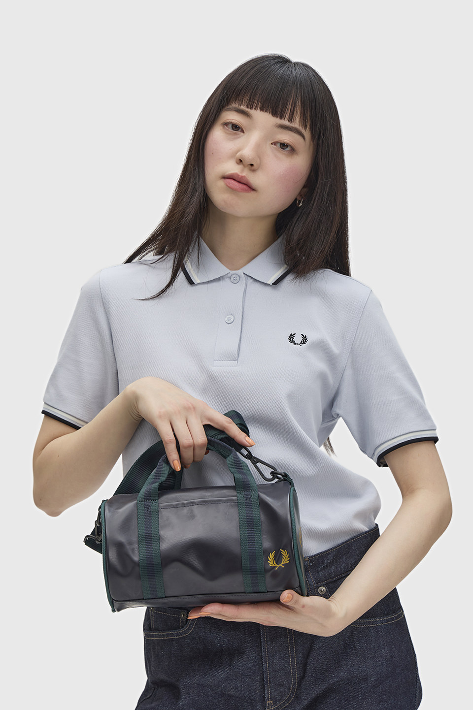Classic Mini Barrel Bag 83A:NAVY / GRASSROOTS 1SZ