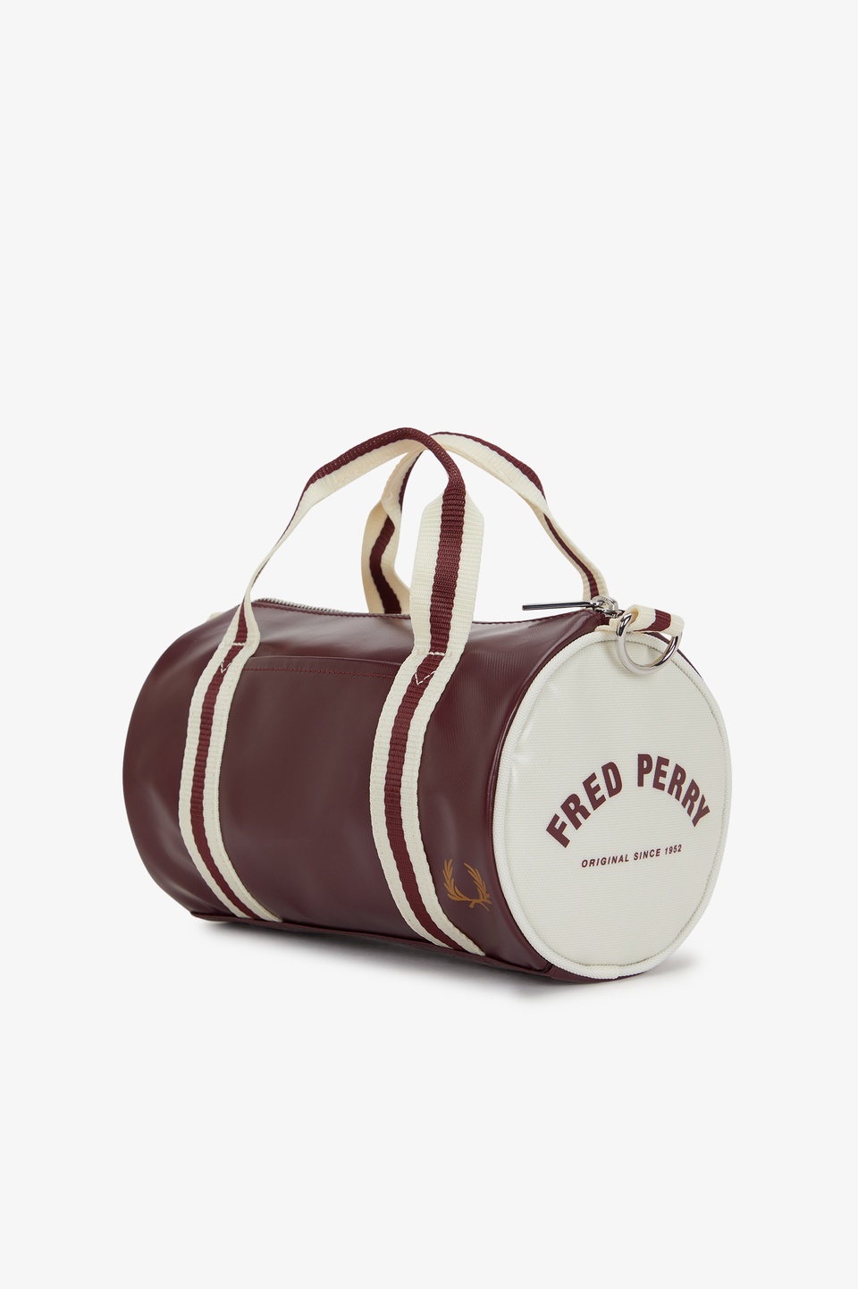Classic Mini Barrel Bag R82:OX BLOOD / ECRU 1SZ