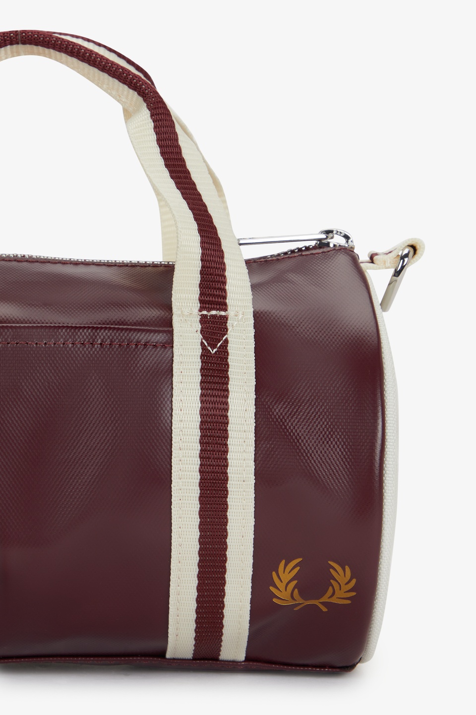 Classic Mini Barrel Bag R82:OX BLOOD / ECRU 1SZ