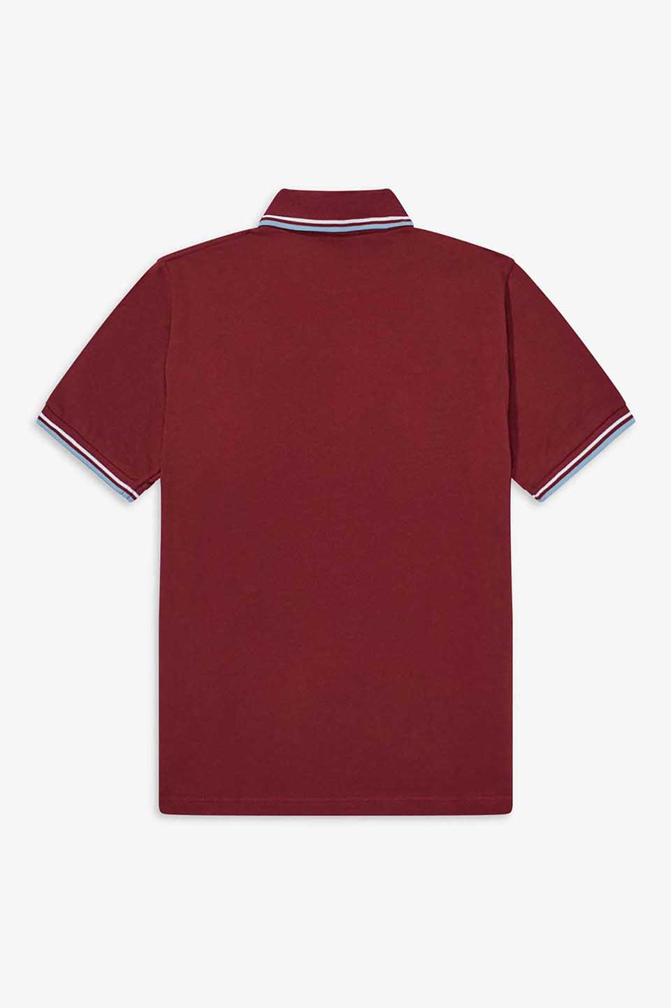 The Fred Perry Shirt - M12(36 106：MAROON / WHITE / ICE): | FRED