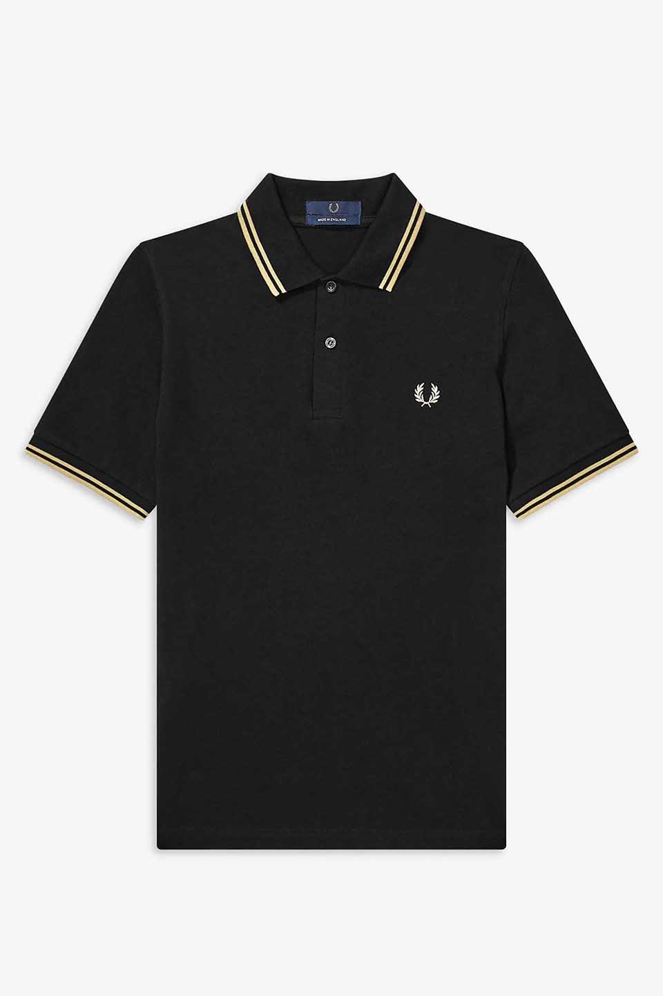 The Fred Perry Shirt - M12(36 157：BLACK / CHAMP / CHAMP): | FRED