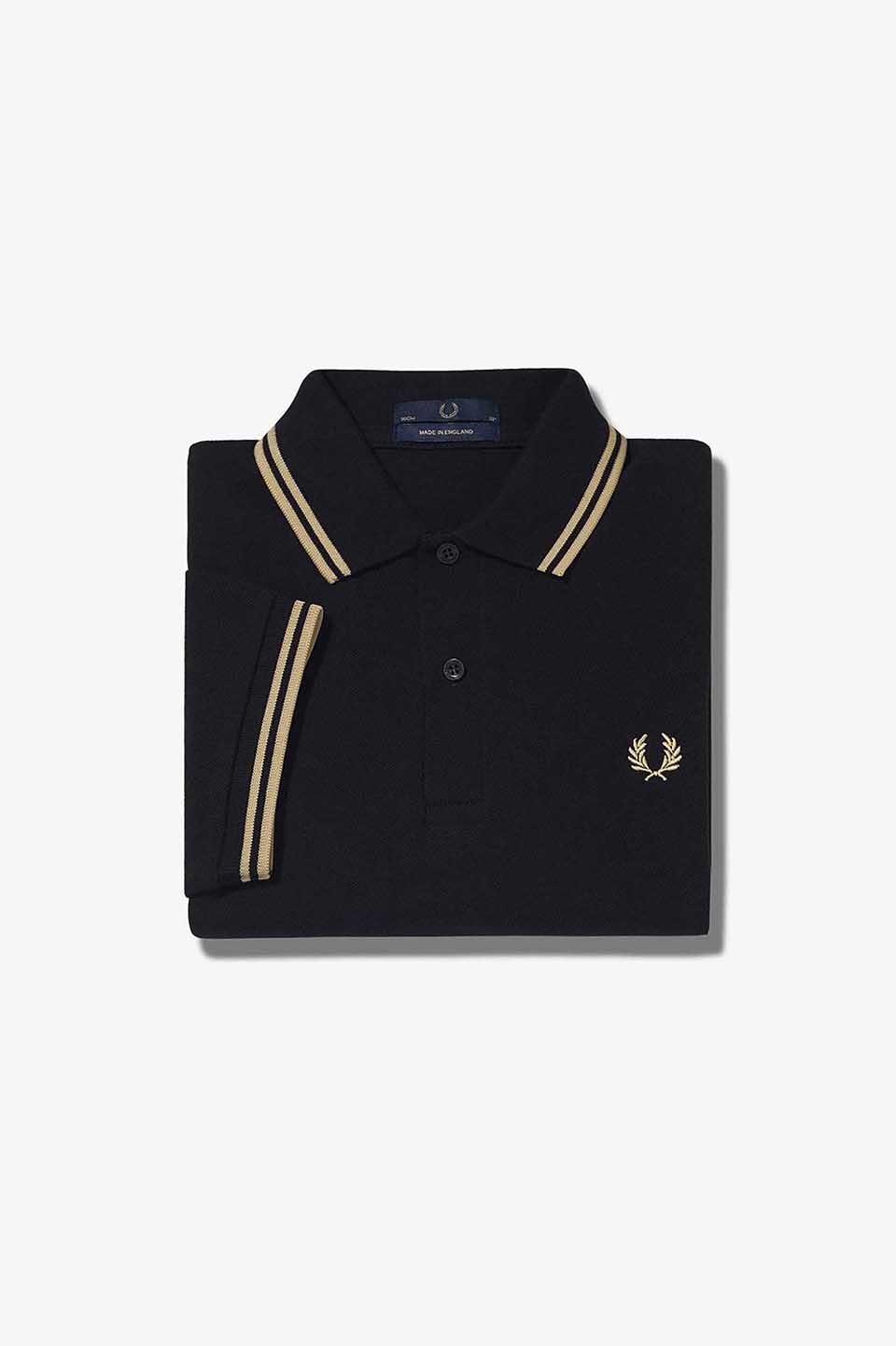 The Fred Perry Shirt - M12(36 157：BLACK / CHAMP / CHAMP): | FRED