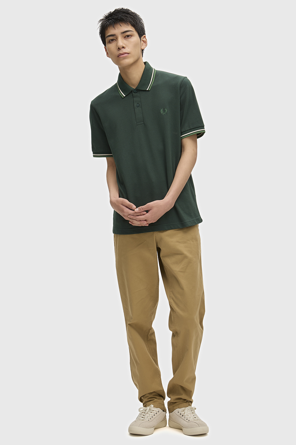 The Fred Perry Shirt - M12 94C:GRSRTS/TLWT/A 36