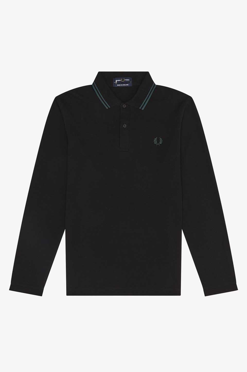 The Fred Perry Shirt - M1212(38 L55：BLACK / BLUE / BLUE): | FRED 