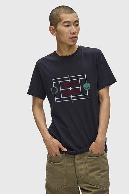 Tennis Court Graphic T-Shirt