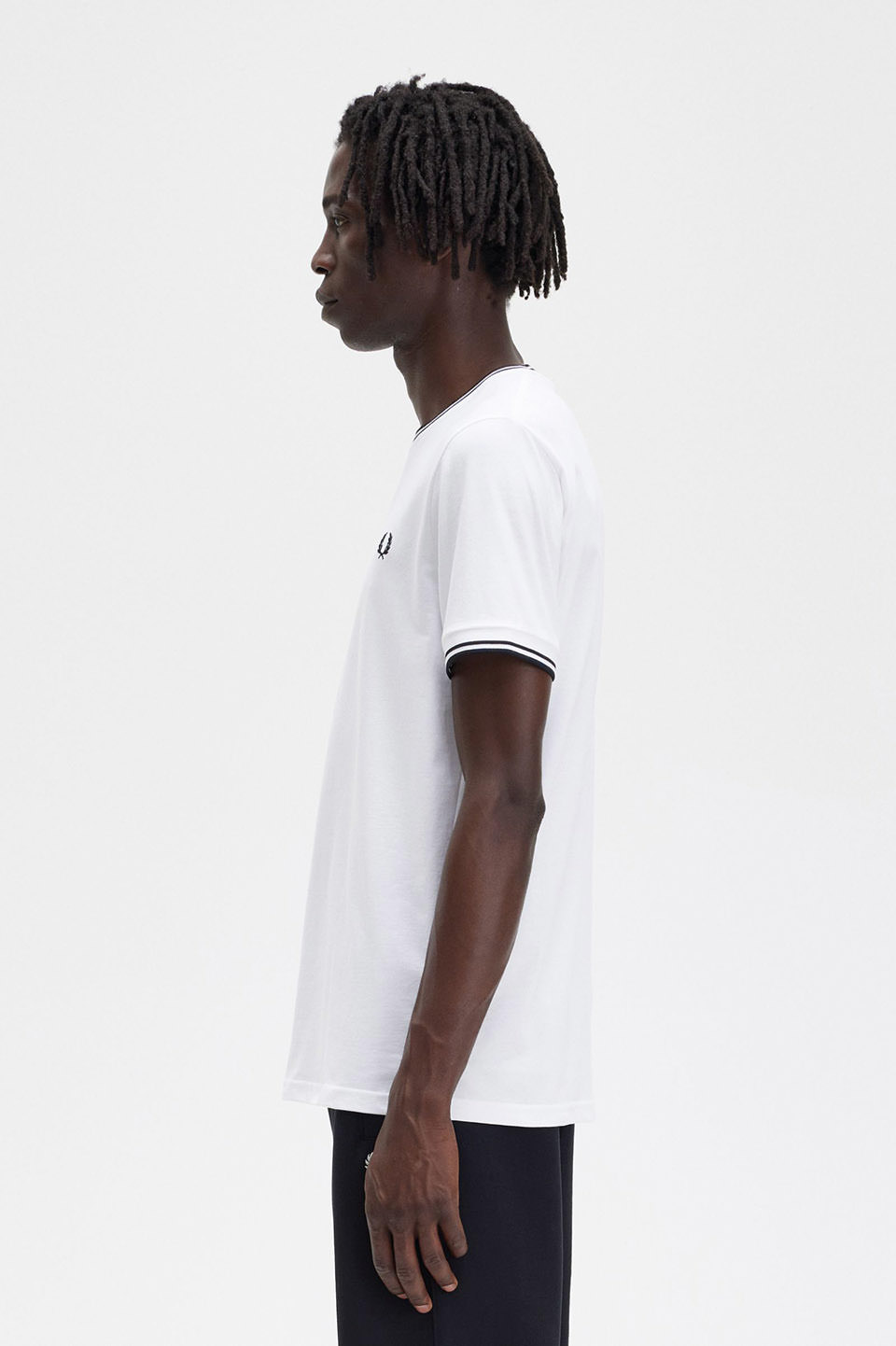 Twin Tipped T-Shirt(S 100：WHITE): | FRED PERRY JAPAN | フレッド